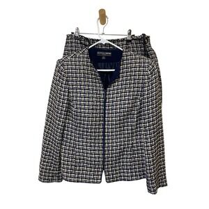 Kasper & Company Skirt Suit Set Tweed Career Professional Size 12